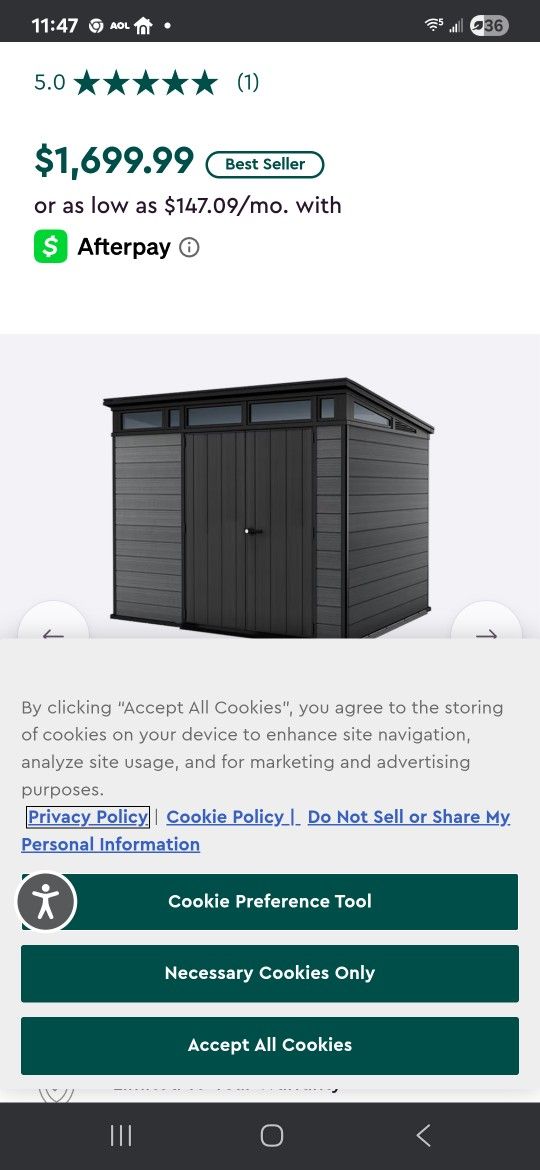 Storage Shed Ketter 9x7 1200