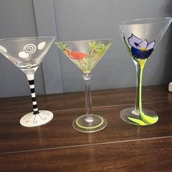 Painted Martini Glasses