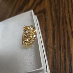 Nugget Ring 18k Gold Plated!