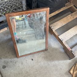 Old Brass Mirror