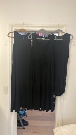 Lot of 3 Black Sleeveless Dresses