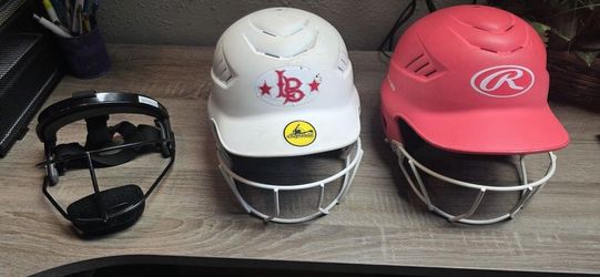 Softball Gear Facegaurd And Helmets