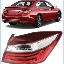 Right Passenger Side Tail Light Compatible with Honda Accord 2016 2017, Rear Tail Lights, Right Brake Turn Signal Taillight, Passenger Side Taillamp