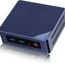 Mini PC, Mini S12 Pro Intel 12th N100(Up to 3.4GHz), 16GB DDR4 500GB M.2 SSD, Mini Desktop Computers Support 4K Dual HDMI Display/WiFi6/BT5.2/USB3.2/1