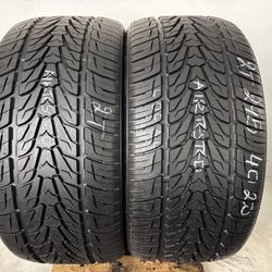 2 Tires 295 40 20 Nexen Roadian Hp 100% Tread Left No Repairs