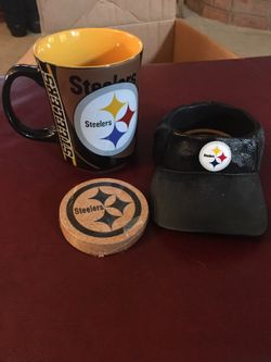 Pittsburgh Steelers coffee mug and coaster set