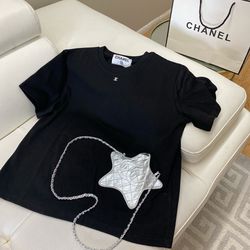 Black Chanel Tshirt Size Medium 