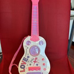 Kids Electric Guitar 4 Strings Kids Guitar Musical Guitar Toy with Flash Light Music Educational Toy Gift Boys Girls Children