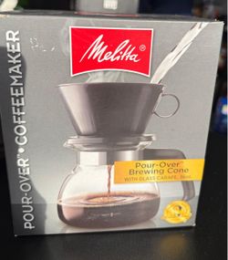 Melitta Pour-Over Coffee Maker with Glass Carafe