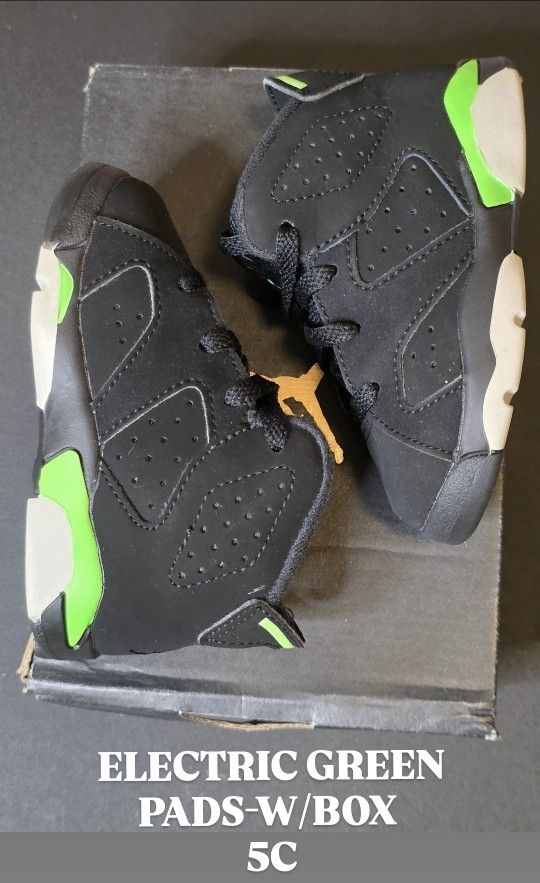 Jordan 6 Electric Green Sz 5C 