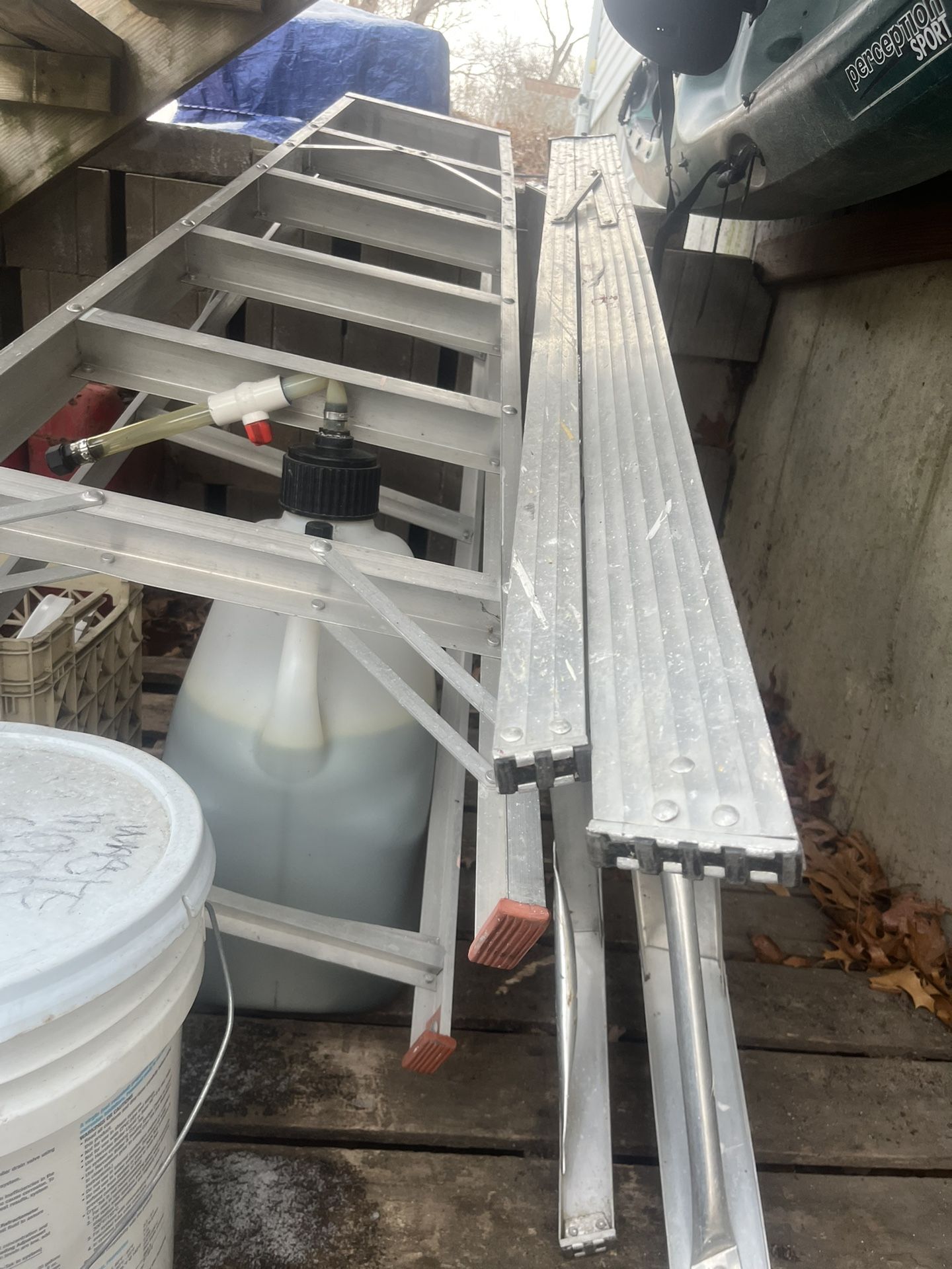 Two Six Foot Aluminum Ladders