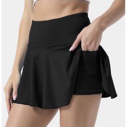 Skort Skirt  Black Large 