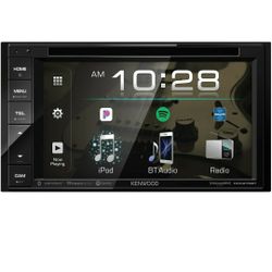 Kenwood DDX276BT 6.2 DVD Receiver with Bluetooth | Double DIN Bluetooth Car Stereo with 6.2 Clear Resistive Touch Panel

