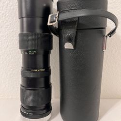 Vivitar 85-205mm 1:38 close FOCUSING AUTO ZOOM No.(contact info removed)3 58mm