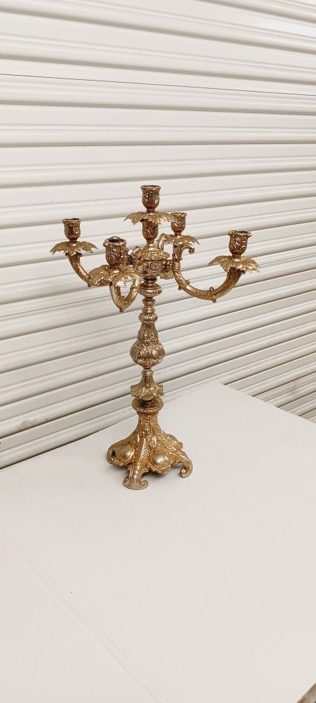 Antique Candelabra Metal 