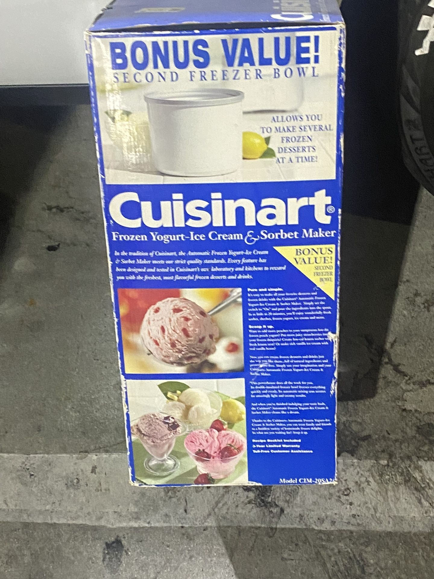 Cuisinart Soft Serve Ice Cream Maker for Sale in Los Angeles, CA - OfferUp