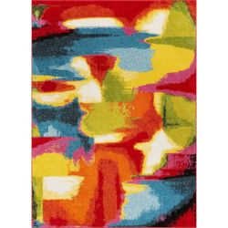 Abstract Color Pop 8x10 Rug