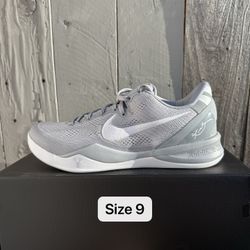 Kobe 8 Wolf Grey Mens Size 9