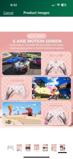  Matbip Wireless Pro Controller for Switch/Switch 2/Switch Lite/Switch OLED, wireless controller for switch with 2 back buttons, 3-level TURBO adjusta