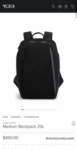 TUMI AXIS Medium Backpack 20L