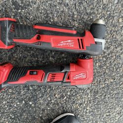Milwaukee Multi Tool & Right Angle Drill 