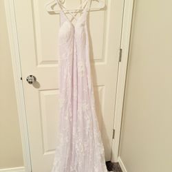 Floral Sequin Mermaid Wedding Dress