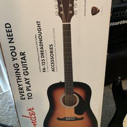 Brand New Fender FA-125 Dreadnought Acoustic Guitar - Sealed In Box!