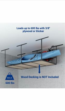 Overhead garage storage rack