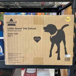 BISSELL LITTLE GREEN PET DELUXE PORTABLE DEEP CLEANER.