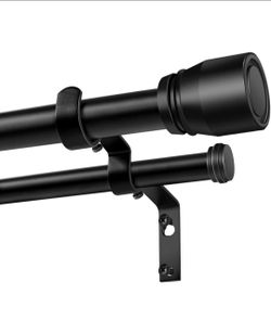 Heavy Duty Double Curtain Rod 84-120 Inch Length