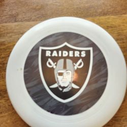 Los Angeles Raiders Rare Frisbee from 2018 vs. Seahawks London Game 

