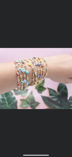 Pulseras En Chapa de Oro! 🧿 🪬! Para Protección 