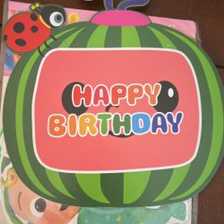 Cocomelon Happy Birthday Banner