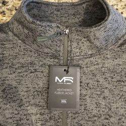Heathered Fleece Jacket XXL