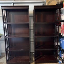 Cherry Wood Book Shelves