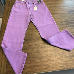 New Levi’s 501 90’s Retro Purple Jeans NWT 30x30