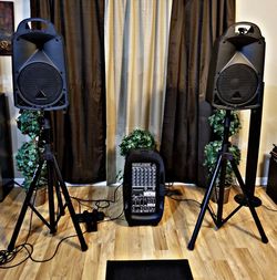 Behringer EUROPORT PPA2000BT 2000W Portable PA System with 2 Wireless Mics