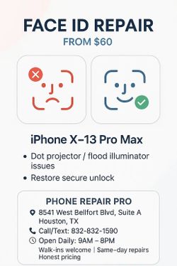 🎯 Fast iPhone Face ID Repair – Get Your Unlock Back – $60+