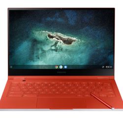 Samsung - Galaxy 13.3" 4K Ultra HD Touch-Screen Chromebook - Intel Core i5 - 8GB Memory - 256GB SSD - Fiesta Red
