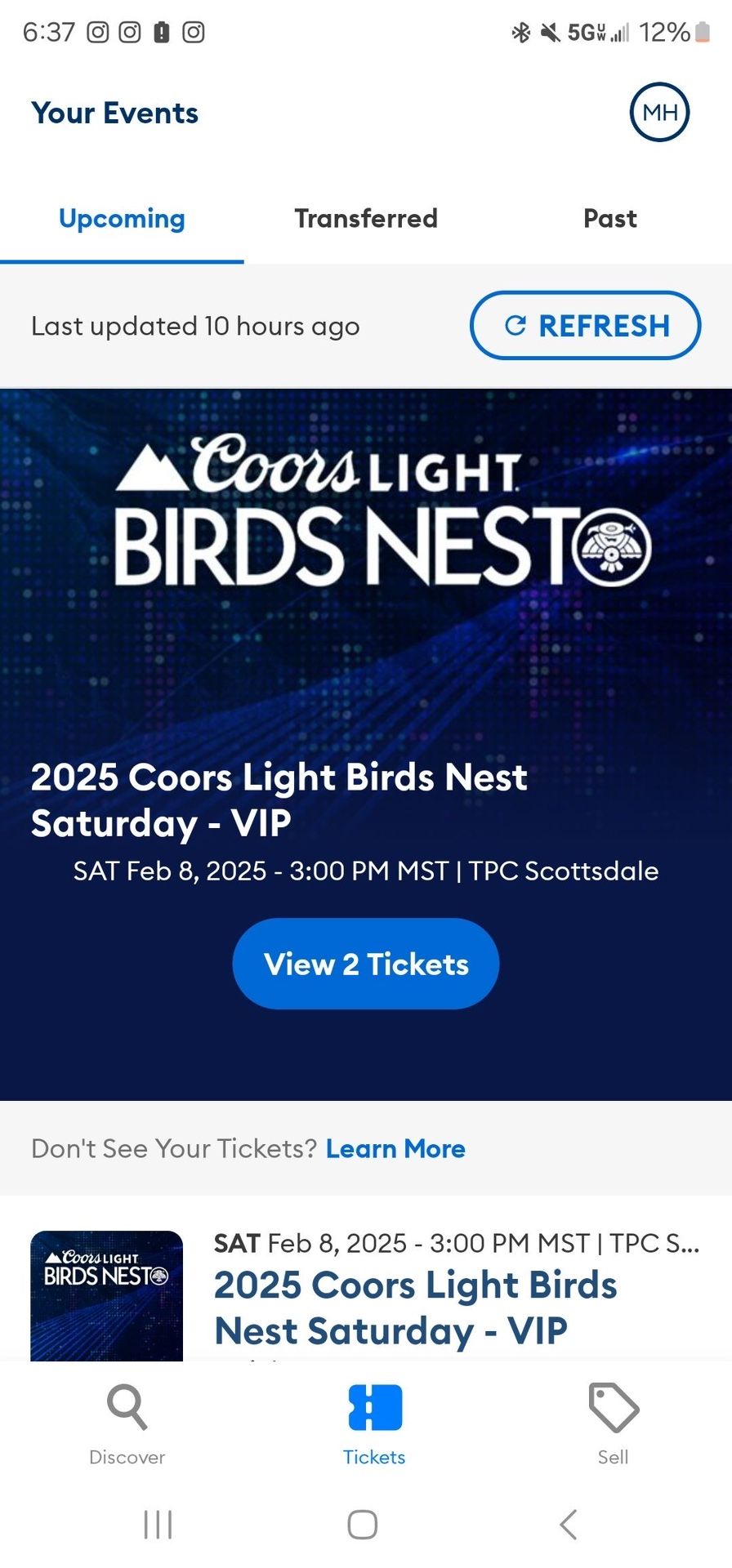 Bird Nest Tickets