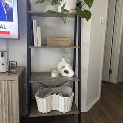 Ladder Shelf 4 Tier Bookshelf 