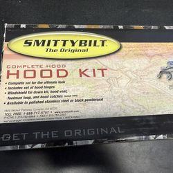 Smitty Built Jeep YJ Chrome Hood Set. 