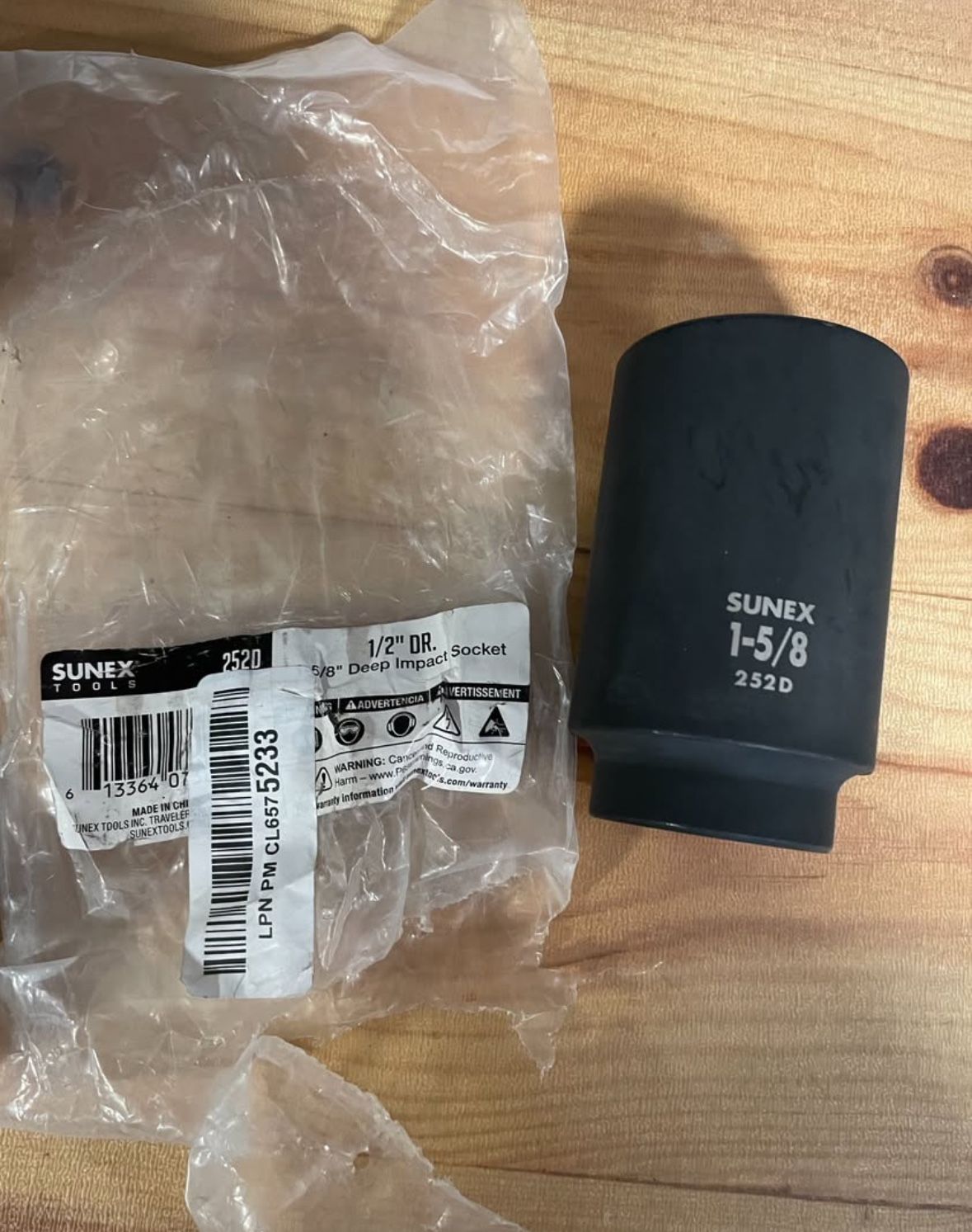 Sunex Pneumatic 1 5/8 253D Deep Impact Socket