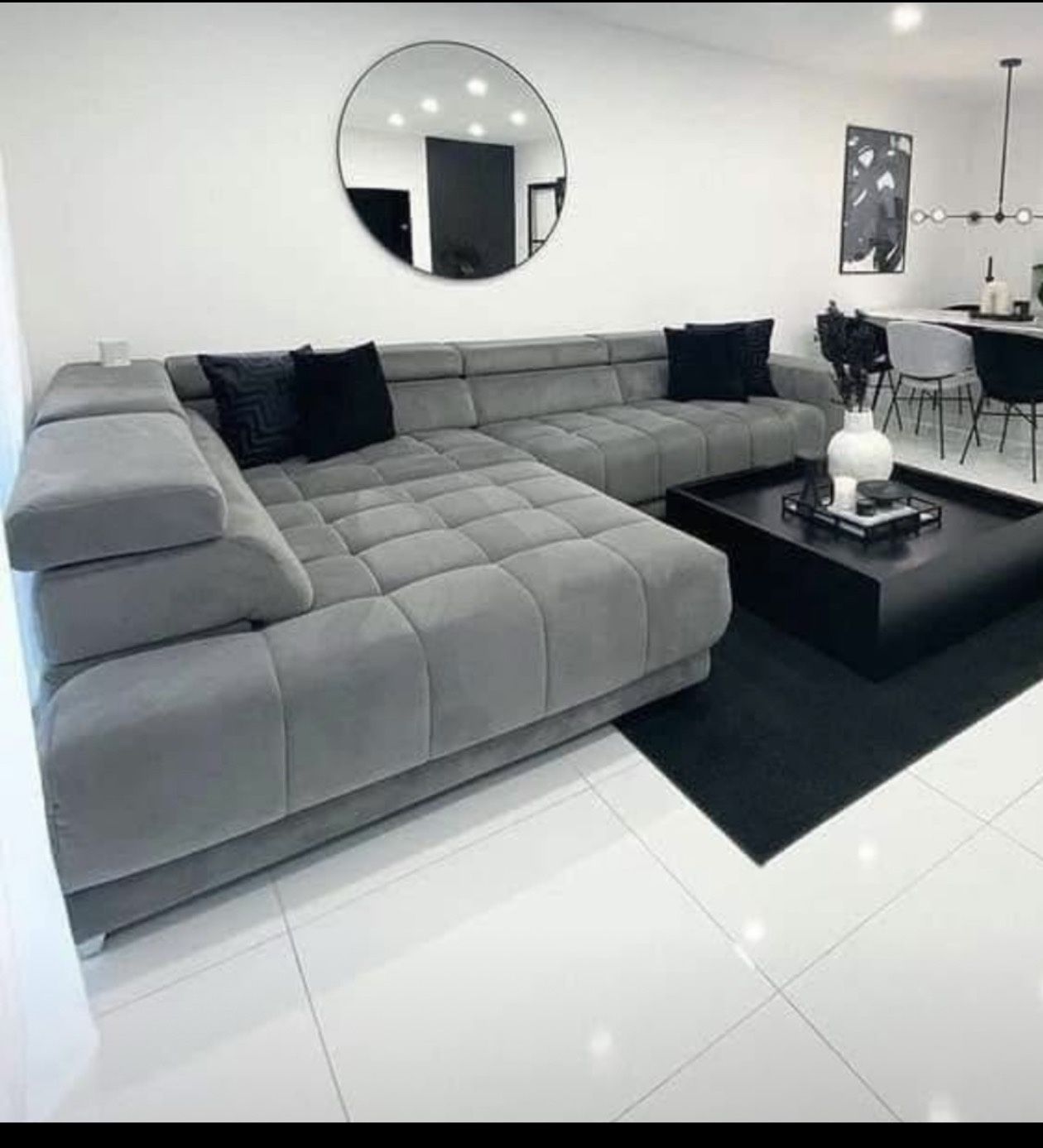 GREY SECTIONAL 🩶 Marshmallow 