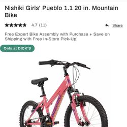 Nishiki Girls' Pueblo 1.1 20 in. Mountain Bike