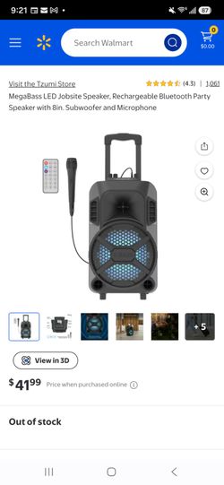 Mega Bass LED Jobsite Speaker