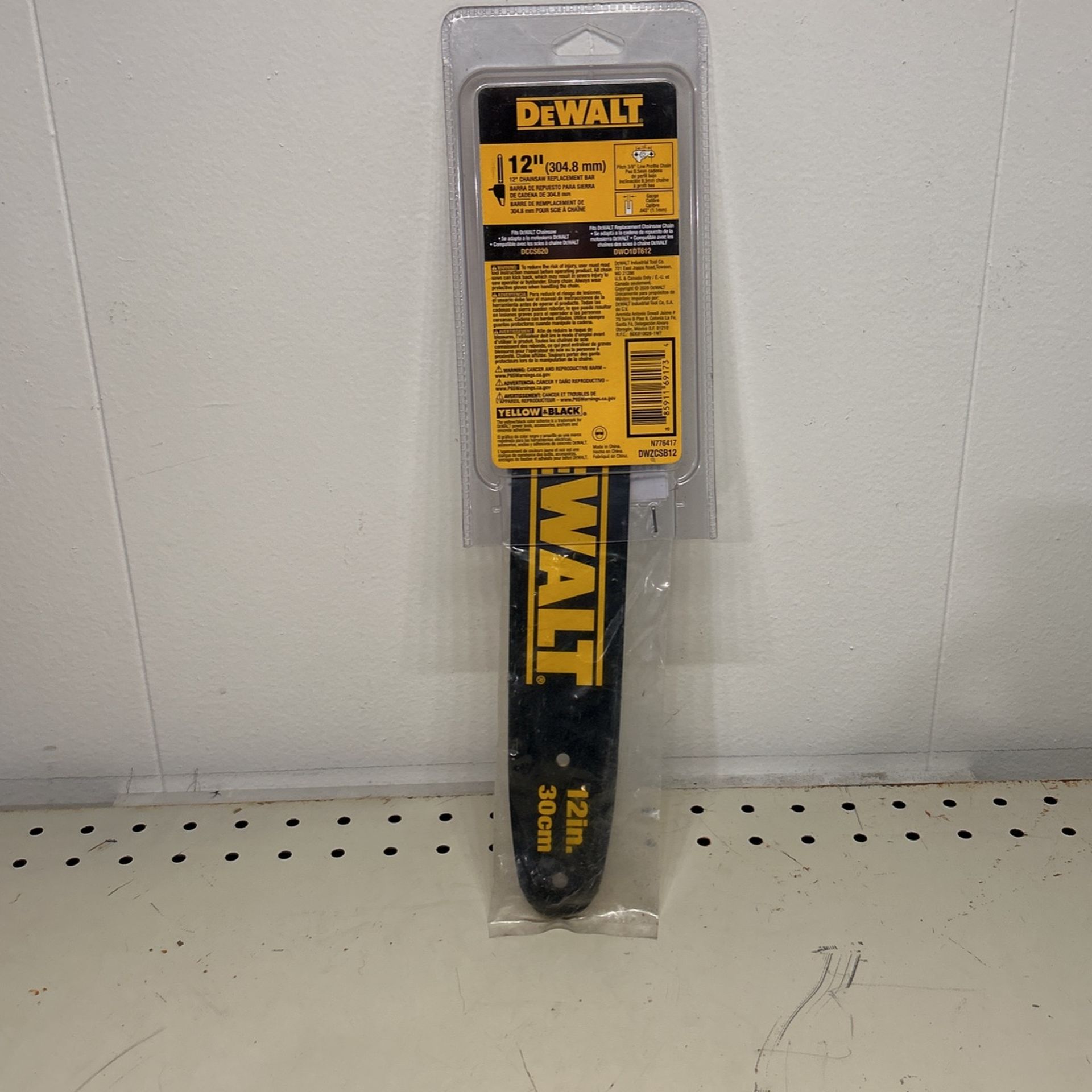 Dewalt Chainsaw Replacement 12” Bar