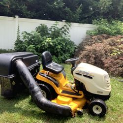 50 inch cub cadet fully automatic 23 hp triple bagger set up