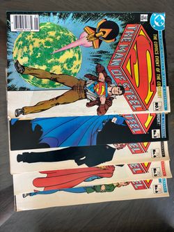 Superman Man of Steel DC Comics from 1985, 1986, 1987 & 1988