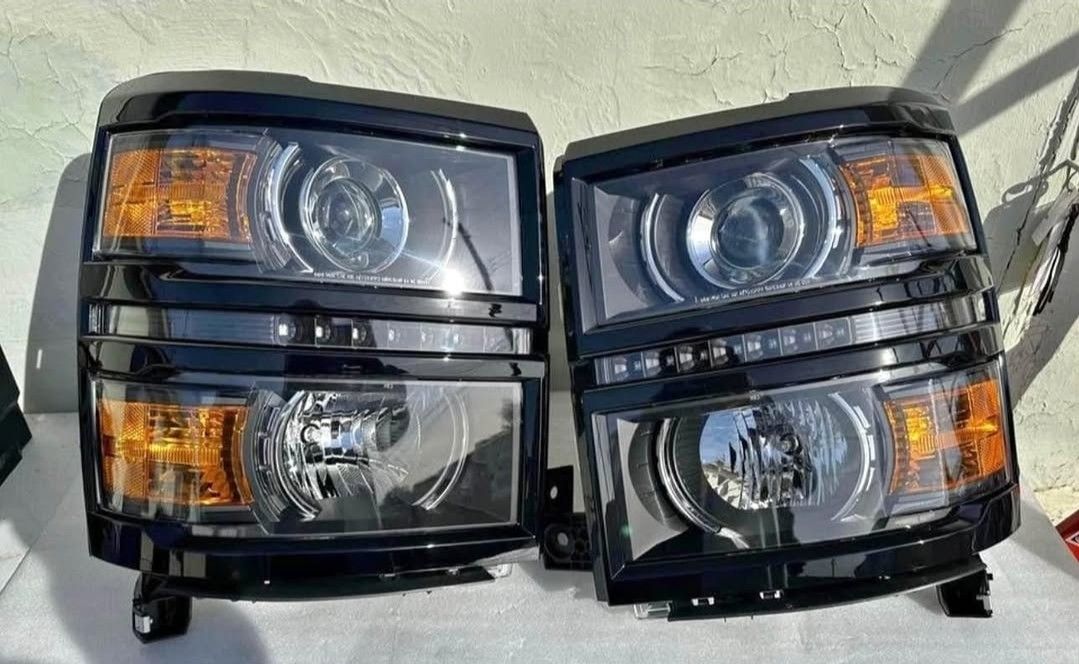 2014-2015 CHEVROLET SILVERADO PROJECTOR LED HEADLIGHTS/FAROS/LIGHTS/CALAVERAS/LUCES